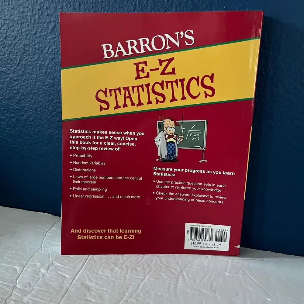 Barron’s E-Z Statistics: Ace Statistics‎ the E-Z Way 4th Edition